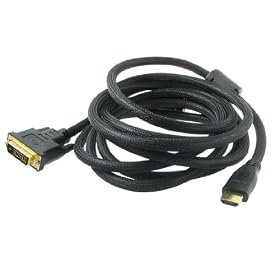 Gino 19 Pin HDMI Male to DVI-D Dual Link Male Monitor Converter Cable 3 Meters