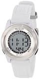 Armitron Women's 45/7019WHT Stainless Steel Top Ring, White Resin Case and Strap Chronograph Watch