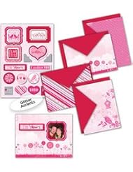 Home: Deja Views - C Thru - Little Yellow Bicycle - Sweet Love Collection - Card Kit with Glitter Accents - Deja Views