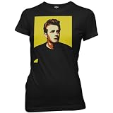 James Dean Portrait Cut Out Womens Junior T-shirt