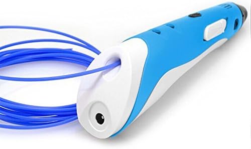 Anpower Easy Safe Use 3d Printing Pen Drawing Pen Doodling (Abs) Pen Art Craft 3D Stereoscopic Printing Pen with Filament (blue)