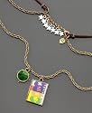 Lucky Brand Beatles Leather & Chain Necklace