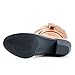 West Blvd Womens MOSCOW COWBOY Boots Cowgirl Western Roper Studded Slouch Shoes, Tan Pu, US 6.5