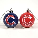 CHICAGO CUBS OFFICIAL CHRISTMAS BALL ORNAMENTS SET (12)