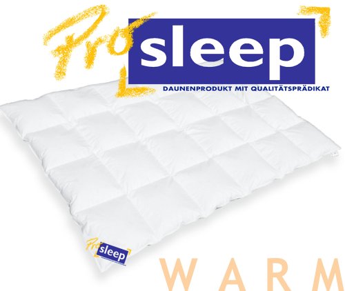 Daunendecke PRO SLEEP medium 4x6 Karos, 135x200 cm, 600 gr