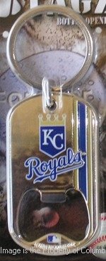 Kansas City Royals Dog Tag Bottle Opener Keychain