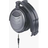 Compucessory Headphones,Foldable,Noise Canceling,5' Cord,3.5,mm Plug,BK