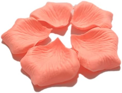 LOOTO 500pcs Rose Petals Wedding Flowers Favors for you special wedding (Peach)