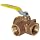 Apollo 70-640 Series Bronze Ball Valve with Stainless Steel 316 Ball and Stem, Two Piece, 3-Port Diverting, Lever, NPT Female