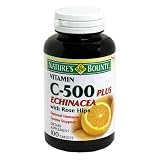  : Nature's Bounty Vitamin C-500 Plus Echinacea with Rose Hips, 100 Tablets (Pack of 4)
