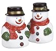 Set of 2 Wobbly Snowman Lighted & Musical 11" Walkway Stake Lights #H88404