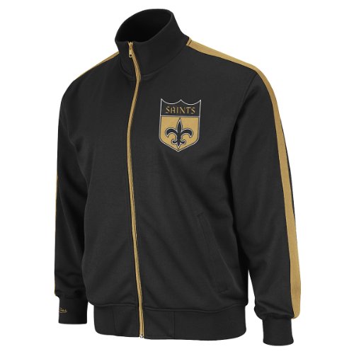 Mitchell & Ness New Orleans Saints Big & Tall Goal Post Track Jacket Xxx Large