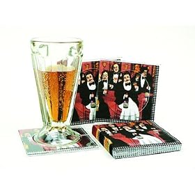 Click here to buy Coasters with napkin inserts Set of 6 by Bandwagon.