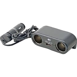 Pyle PL12V2US Cigarette Lighter Multiplier with USB Charger