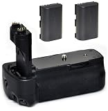 Opteka Battery Pack Grip / Vertical Shutter Release for Canon EOS 5D Mark II Digital SLR Camera with 2 LP-E6 Batteries (4000 mAh Total)