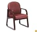 Mahogany Frame Side Chair - Blue