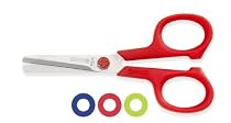 Mundial 669-KM Dot Kids 4-1/4-Inch Blunt-Tip True-Left-Hand School Scissors, Colors May Vary