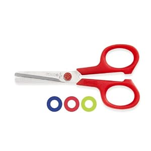 Mundial-669-KM-Dot-Kids-4-1-4-Inch-Blunt-Tip-True-Left-Hand-School-Scissors-Colors-May-Vary