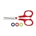 Mundial 669-KM Dot Kids 4-1/4-Inch Blunt-Tip True-Left-Hand School Scissors, Colors May Vary
