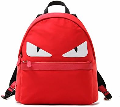 BAC Cute nylon Leather Colors Roll Monster pack-Bag (RED)