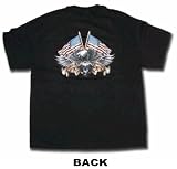Wild Breed World Class Motorcycles Eagle Flags Men's Biker T Shirt Small thru 6XL in 8 Colors