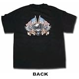 Wild Breed World Class Motorcycles Eagle Flags Men's Biker T Shirt Small thru 6XL in 8 Colors at 99 VOLTS