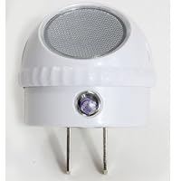Led Night Light Plug In Wall Lamp Automatic Sensor Lite Round Swivel 2 Pack New