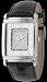 Armani gents silver dial black strap watch AR0432