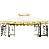 DC America 10-Foot by 10-Foot Gazebo Replacement Top, 2-Tier