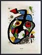 Art Poster Metal Framed Print - Carota - Artist: Joan Miro- Poster Size: 23 X 31