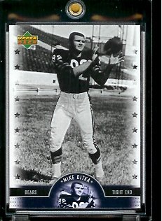 2005 Upper Deck Legends Mike Ditka Chicago Bears Football Card #70 - Mint Condition - In Protective Display Case !!