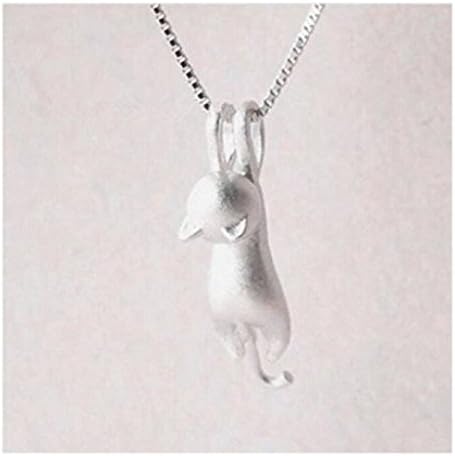 LAJewelry 925 Sterling Silver Cat Design Adorable Pendant Fashion Necklace fast shipping from USA