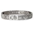 Titanium Men's Link Bracelet with Screws 10mm Wide - 8.5 Inches