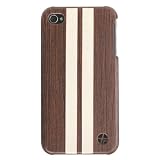 Trexta Wood Series Snap-On Case for iPhone 4 - 1 Pack - Retail Packaging - Wenge