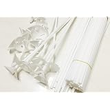 16 1/2" Balloon Sticks with Cup(100 Pcs)-bulk (White1)