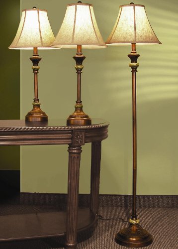 Coaster Traditional 3-Piece Lamp Set