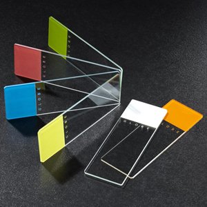 Microscope Slides, Glass, 25 x 75mm, 90° Ground Edges with Safety Corners, White Frosted, 72/B