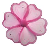 8″ Medium Pink Painted Daisy Flower Decorations – daisies flowers hanging nylon nursery bedroom girls room ceiling wall decor, wedding birthday party baby bridal shower