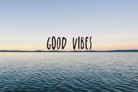 Custom Good Vibes Classic Bedroom Setting Home Decoration Photo Poster Prints Size 5075 Cm Wall Sticker