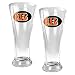 Great American Products Cincinnati Bengals Oval Pilsner Set-Size: One Size