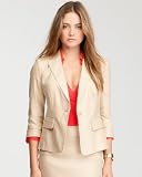 bebe 3/4 Sleeve Linen Jacket