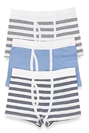 3 Pack Autograph Pure Cotton Striped Trunks