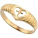 10k Real Gold Religious Christian Heart with Cross Love & Faith Ring