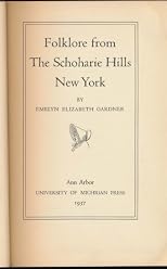 Folklore From the Schoharie Hills New York