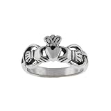 Sterling Silver Celtic Irish Claddagh Ring