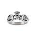 Sterling Silver Celtic Irish Claddagh Ring