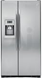 Review GE  / GE Profile PSCS3VGXSS 23.3 cu. ft. Counter-Depth Side by Side Refrigerator with 3 Glass Shelves, Clear Gallon Door Storage and External PreciseFill Ice/Water Dispenser: Stainless Steel