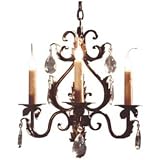 Laura Lee Michelle Crystal 3-Light Chandelier