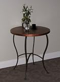 4D Concepts Hammered Metal Round Table