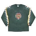 Dark Green Fire Shoulder-Long Sleeve